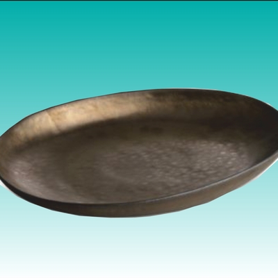 ../frankl24shop/Türkis CLARO GOLD - Teller flach oval 27 cm